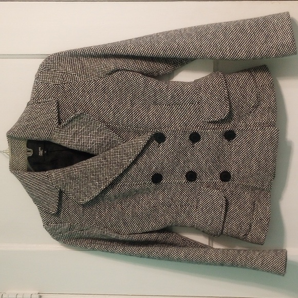 Philippe Adec Paris Black and White Micro Checkered Blazer Jacket - Picture 1 of 11